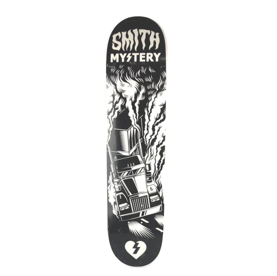 Mystery Ryan Smith Semi Truck Black/White Size 7.5" Vintage NOS Deck