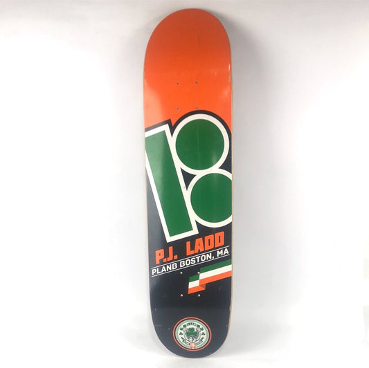 Plan B P.J. Ladd Boston, MA Orange/Green/Black 7.8" Skateboard Deck 2000's