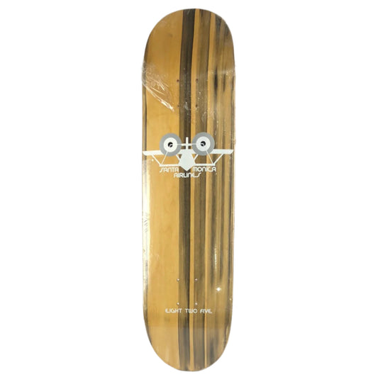 Santa Monica Airlines Classic Logo Black Wood Grain Eight Two Five 8.25'' Vintage NOS Deck