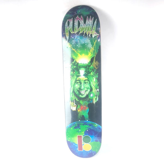 Plan B Torey Pudwill Pot Head Graphic Black/Green/Blue 7.75" Skateboard Deck