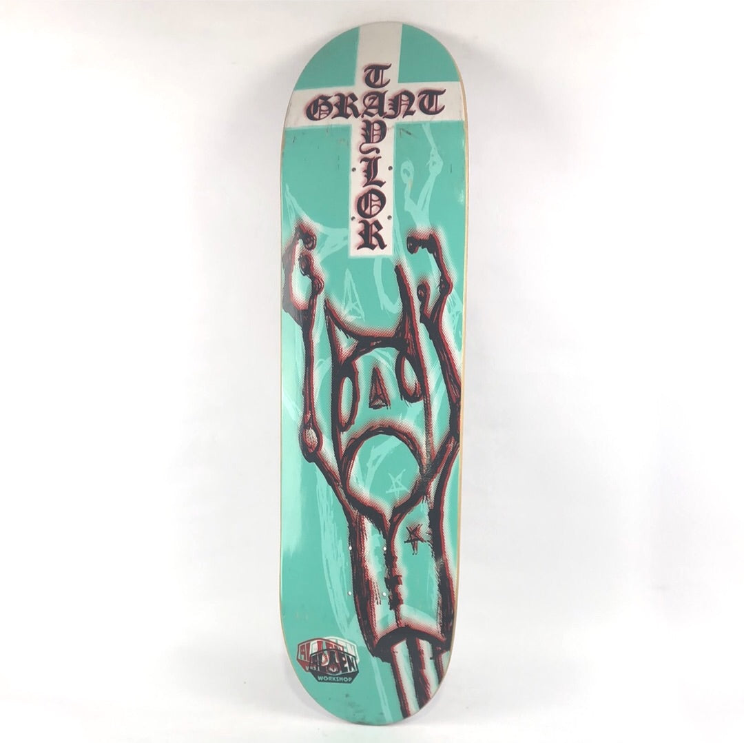 Alien Workshop Grant Taylor 2010 Occult Cross Red/Green 8.4'' Skateboard Deck