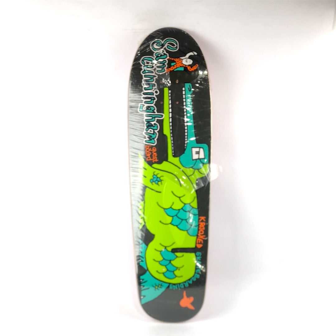 Krooked Sam Cunningham Guest Board Green/Blue 8.75'' Skateboard Deck