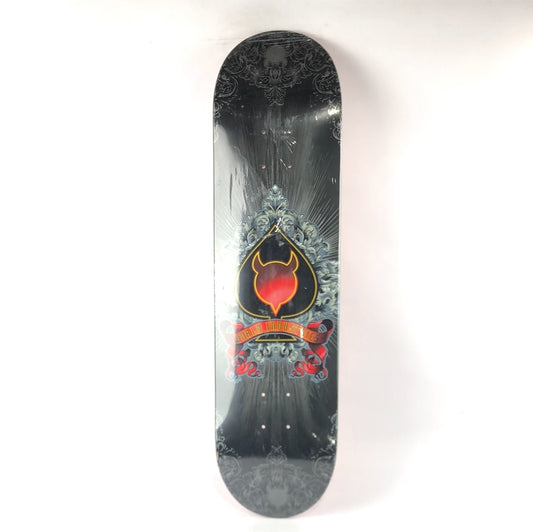 World Industries Spade Demon Grey/Red 8'' Skateboard Deck