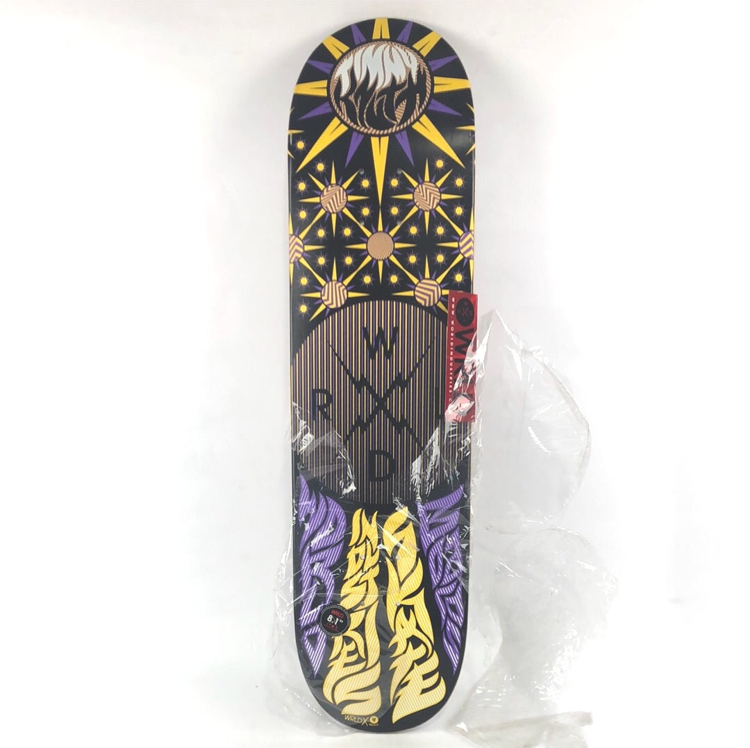 World Industries Timmy Knuth Suns Black/Purple/Yellow 8.1'' Skateboard Deck