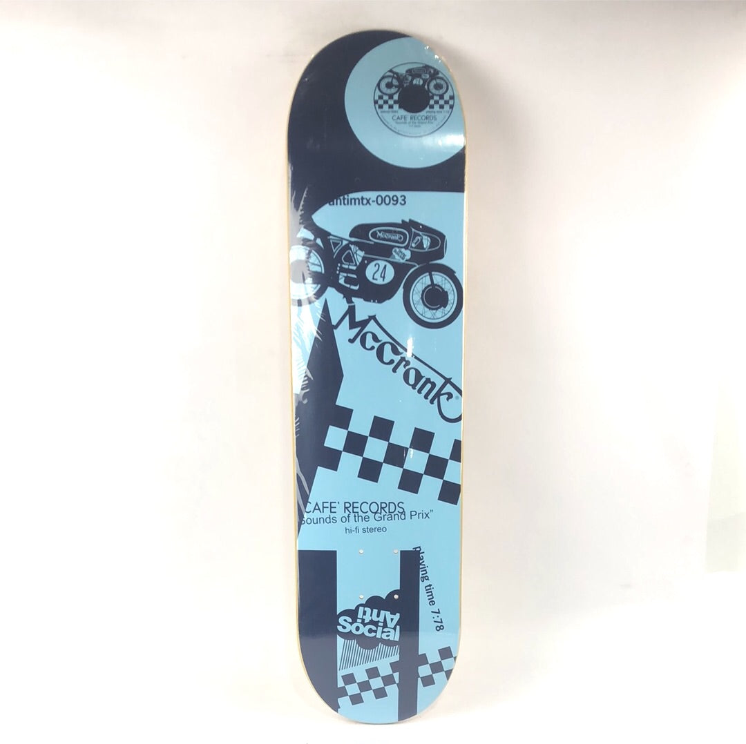 Girl Rick McCrank Cafe' Records Blue/Navy 7.75'' Skateboard Deck