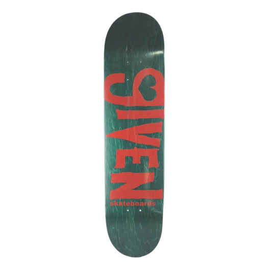 Givin Kris Markovich Bold Red/Green Size 7.75'' Vintage NOS Deck
