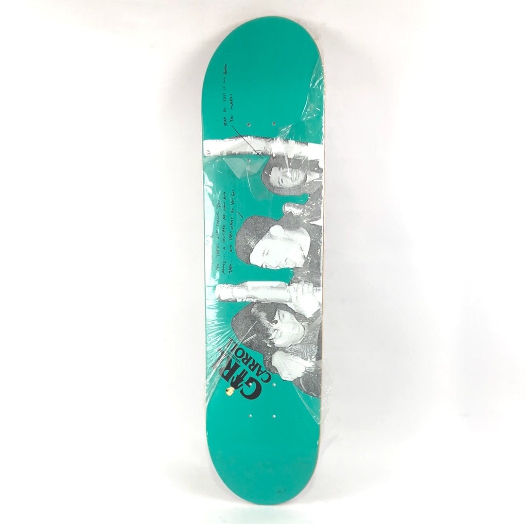 Girl X Anti Hero Mike Carroll Beauty And The Beast Turquoise/White 7 7/8'' Skateboard Deck