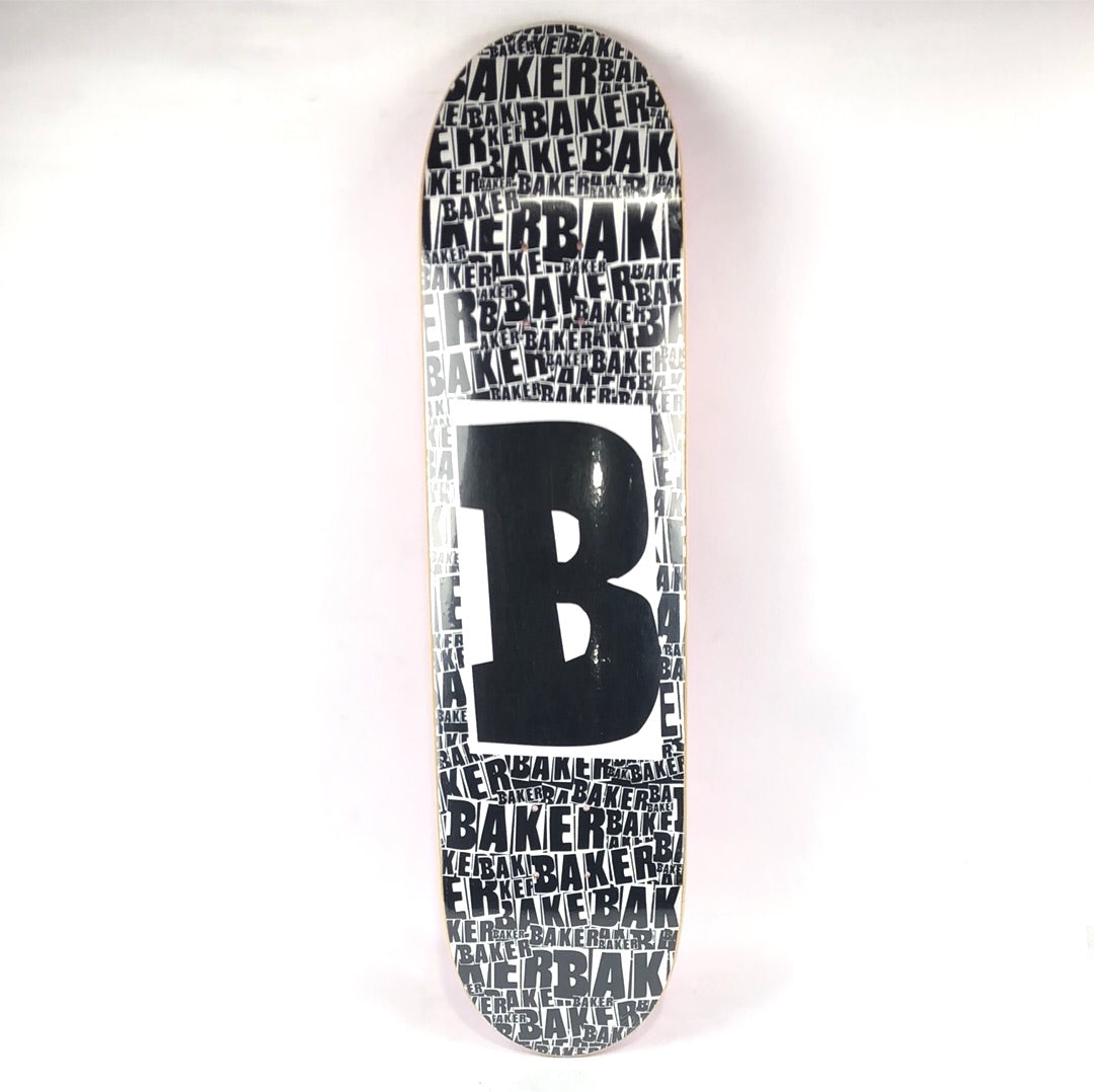 Baker All Over Print Black/White 8'' Skateboard Deck