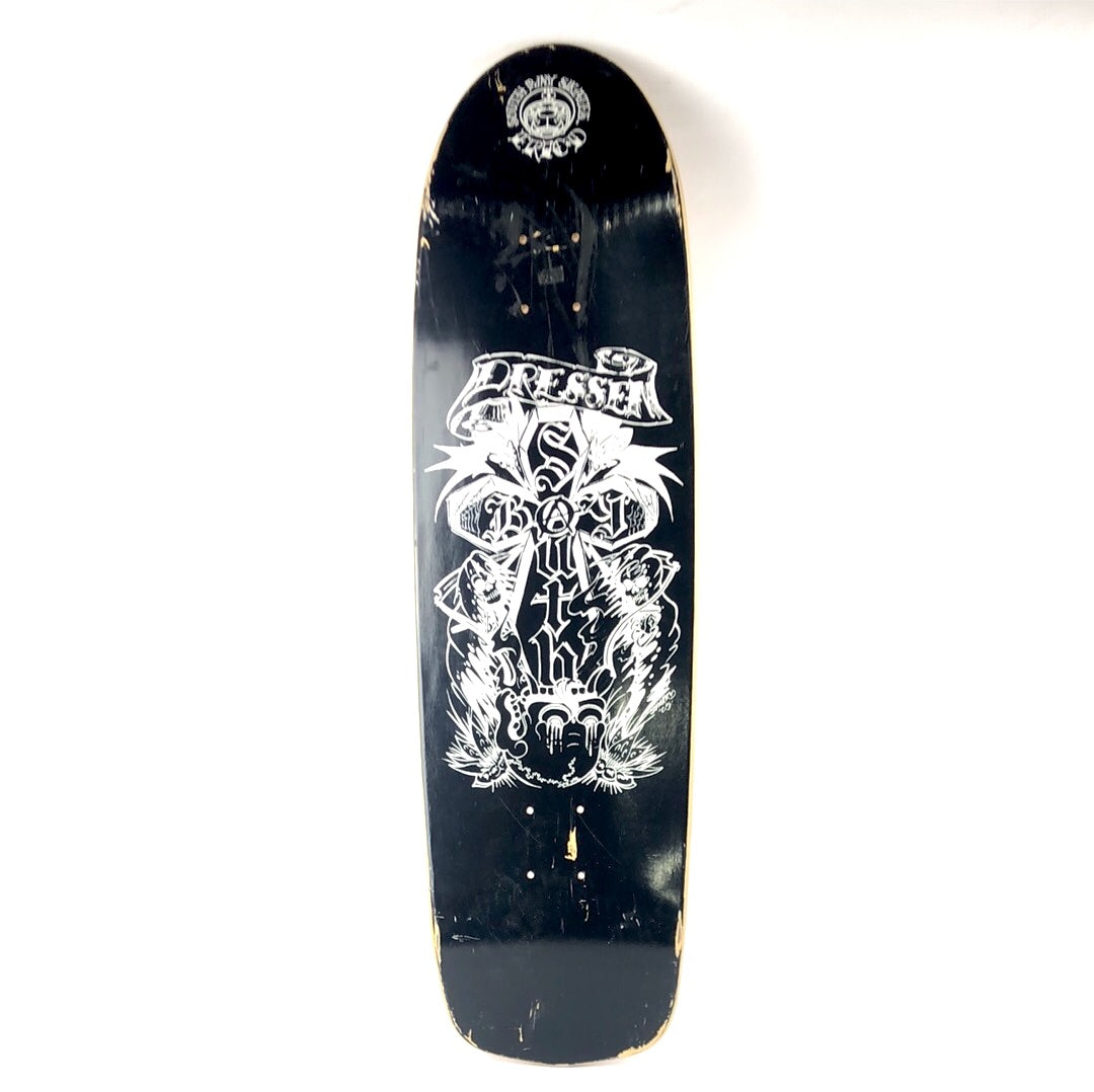 South Bay Skates Eric Dressen Skull Black/White 9'' Skateboard Deck