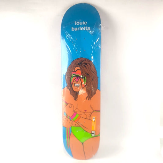 Enjoi Louie Barletta Ulimate Warrior Graphic Blue/Multi Color 8" Skateboard Deck