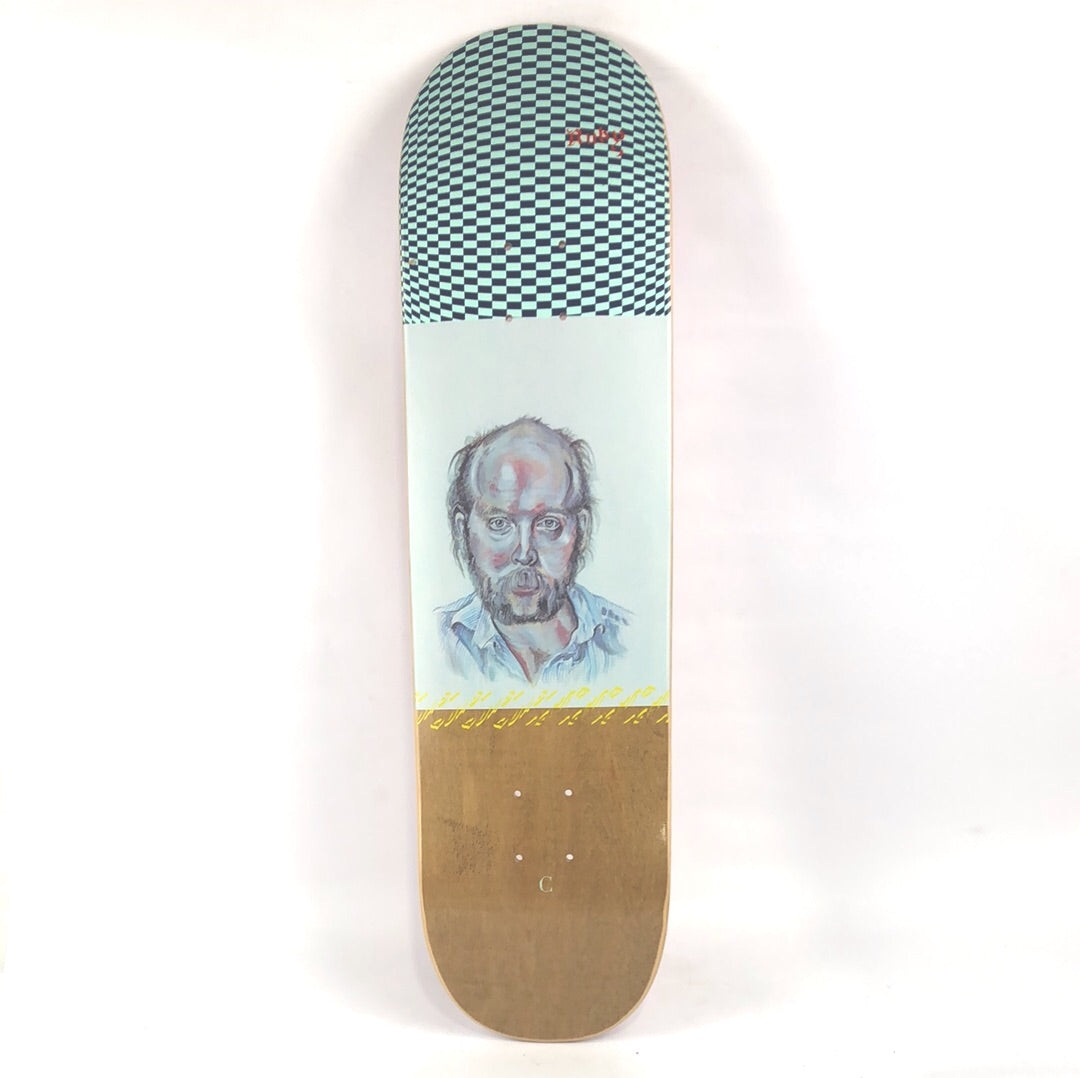 Quasi Ruby Portrait Natural Checkers 8.25" Skateboard Deck