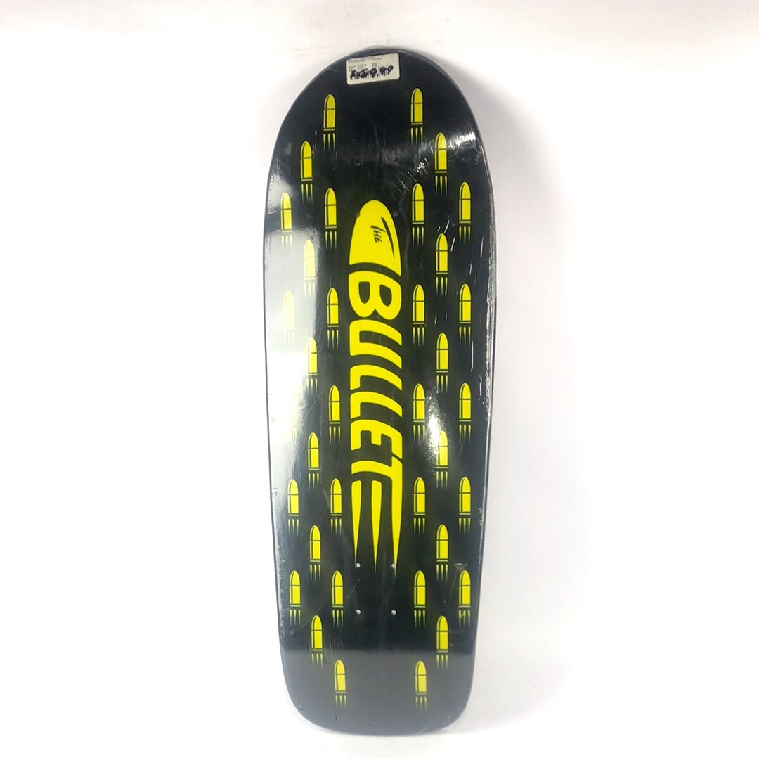 Bullet The Bullet OG Graphic Black/Yellow 10.25" Vintage NOS Shaped Skateboard Deck