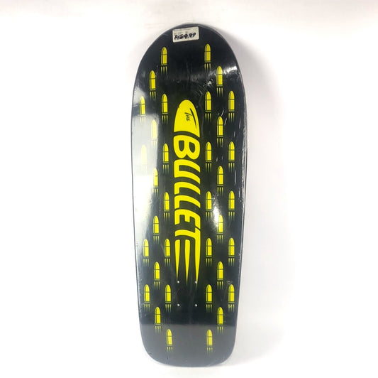 Bullet The Bullet OG Graphic Black/Yellow 10.25" Vintage NOS Shaped Skateboard Deck