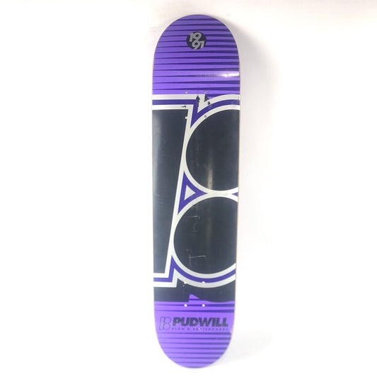 Plan B Torey Pudwill 1991 OG Logo Purple/Silver/Black 7.5" Skateboard Deck