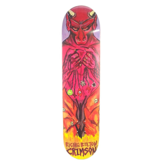 Crimson Richie Belton Satan The Devil Red 7.75" Skateboard Deck 2000's