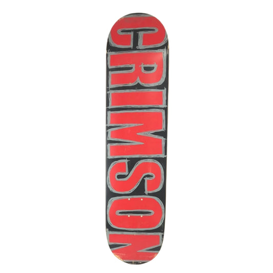 Crimson Bold Team Red/Black 7.75'' Skateboard Deck