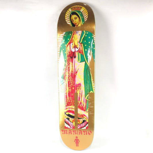 Girl Guy Mariano Praying Hands Gold/Green/Red 8" Skateboard Deck