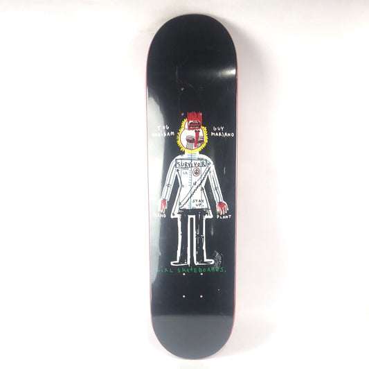 Girl Guy Mariano Survivor Character Basquiat Black/Blue/Red/Yellow 8" Skateboard Deck