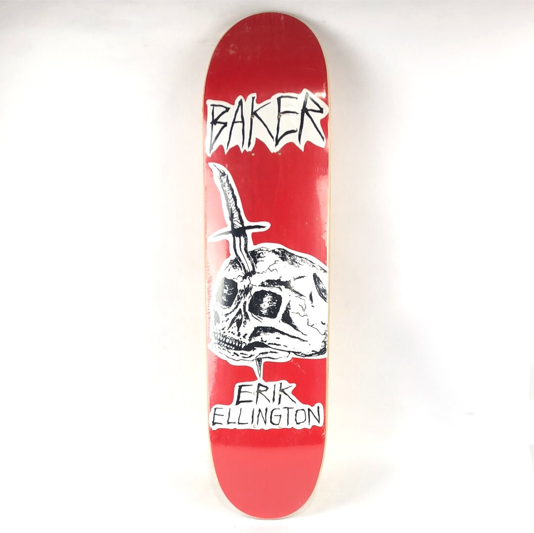 Baker Erik Ellington Skull Stab Red/White 7.75'' Skateboard Deck