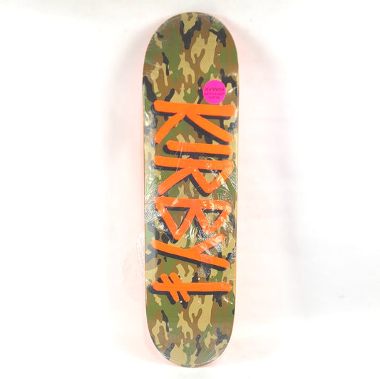 Deathwish Taylor Kirby Signed Spray Paint Camo/Orange 8.475" Skateboard Deck