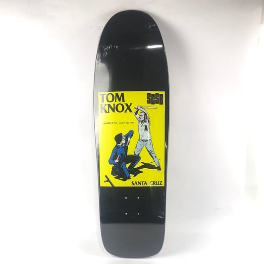 Santa Cruz Tom Knox Cop Beater Black/Yellow 9.75'' Skateboard Deck 2012 Reissue