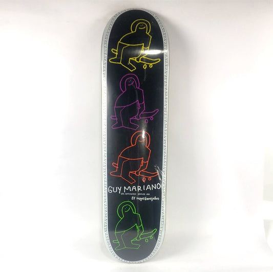 Girl Guy Mariano/Krooked Mark Gonzalez Krooked Character Multi Color 8" Skateboard Deck