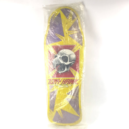 Powell Peralta Original Tony Hawk Hawk Skull 1983 Yellow/Red Size 10.25" Vintage NOS Deck