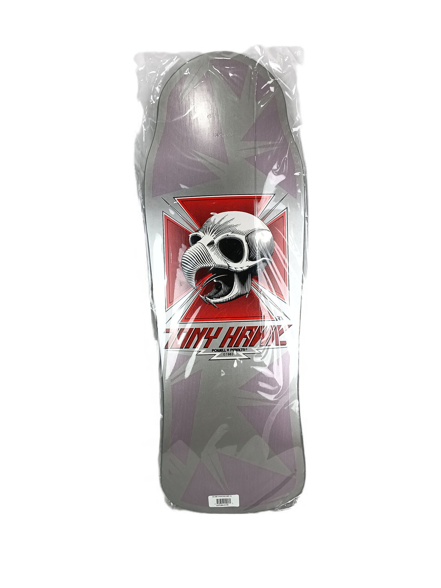 Powell Peralta Bones Brigade Tony Hawk Skull Silver Pink Size 10.4 Vintage NOS Re-Issue Deck