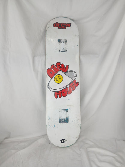 Drew House Justin Bieber Slipper White Yellow Black Size 8.0" Vintage NOS Deck Pre-Owned