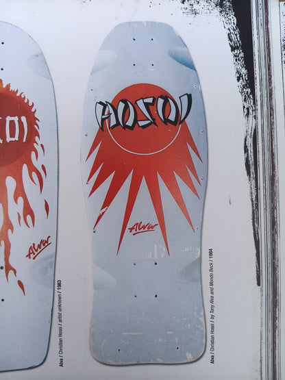 Alva Christian Hosoi Original Rising Sun 1984 Disposable Book Colorway Red/Grey/Black Size 10.38 Original NOS Deck