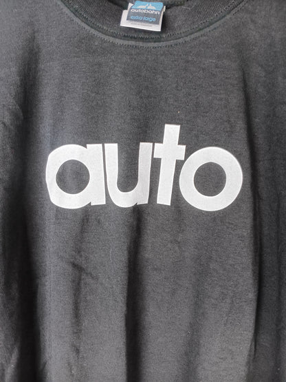 Autobahn Black White Autobahn Text Size XL S/s Shirt