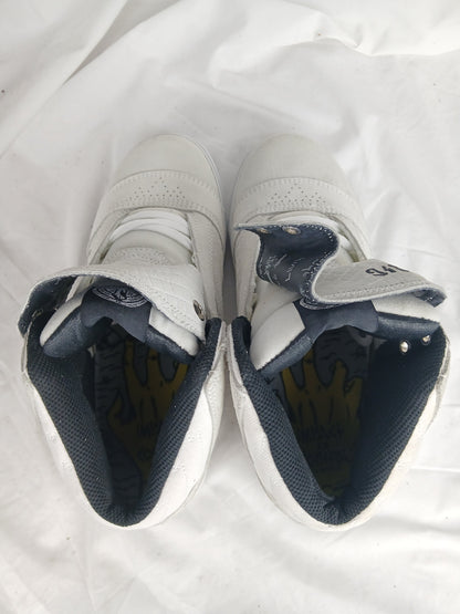 Globe David Gonzales AC DC The Heathen Hi White Suede Black US Mens Size 9 Shoes