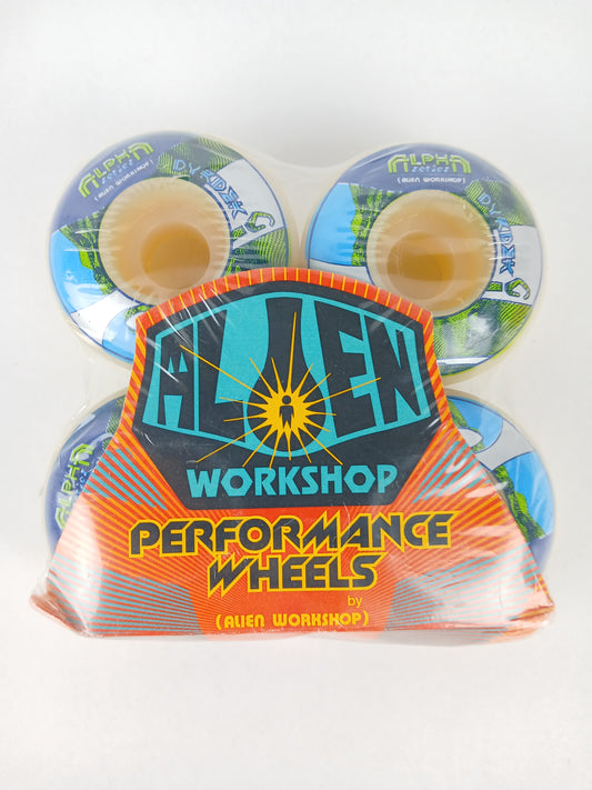 Alien Workshop Rob Dyrdek Alpha Green silver Blue Size 50MM Vintage NOS Wheels