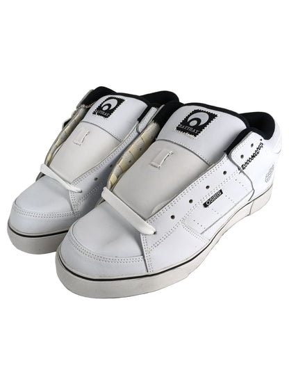 Osiris John Rattray Scot Mid White Leather Black Gum US Mens Size 10.5 Shoes