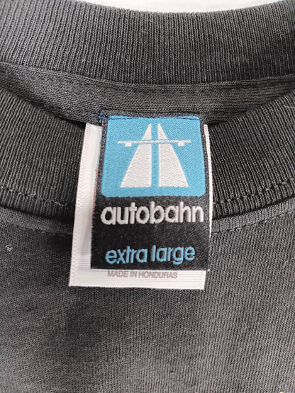 Autobahn Black White Autobahn Text Size XL S/s Shirt