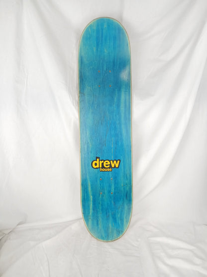 Drew House Justin Bieber Slipper White Yellow Black Size 8.0" Vintage NOS Deck Pre-Owned