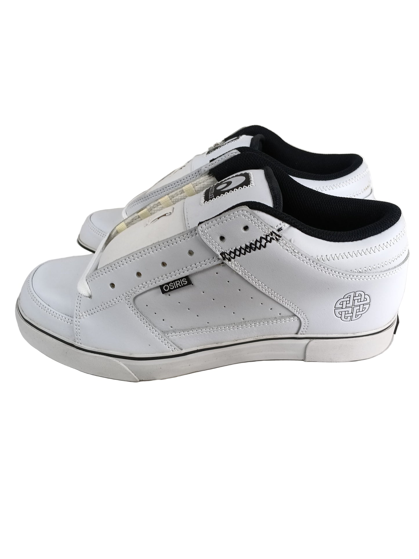 Osiris John Rattray Scot Mid White Leather Black Gum US Mens Size 10.5 Shoes