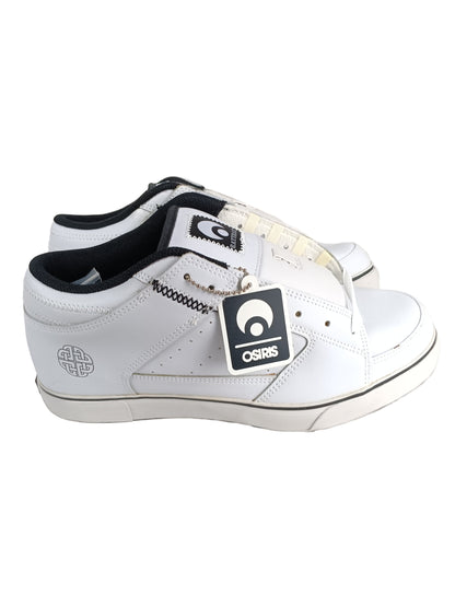 Osiris John Rattray Scot Mid White Leather Black Gum US Mens Size 10.5 Shoes