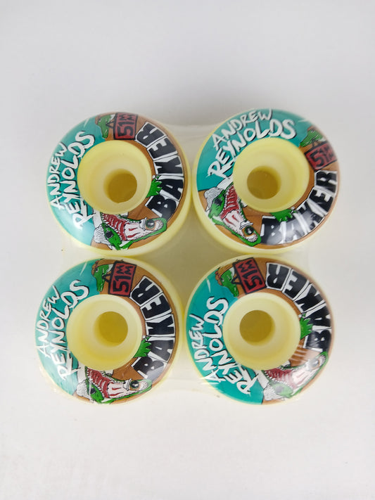 Baker Andrew Reynolds Alligator Green White Brown Size 51MM Vintage NOS Wheels