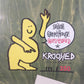 Krooked Shiloh Greathouse Guest Model Blue Red White Size 7.75" Vintage NOS Deck