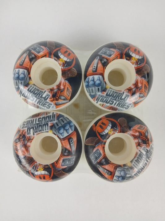 World Industries Devilman Eating Flameboy Multi Size 53MM Vintage NOS Wheels