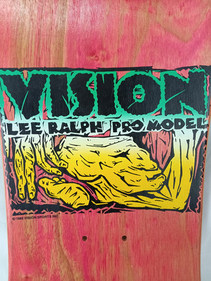 Vision Sports Lee Ralph Pro Model Contortionist Red Green Black Size 10.0 Original NOS Skateboard Deck