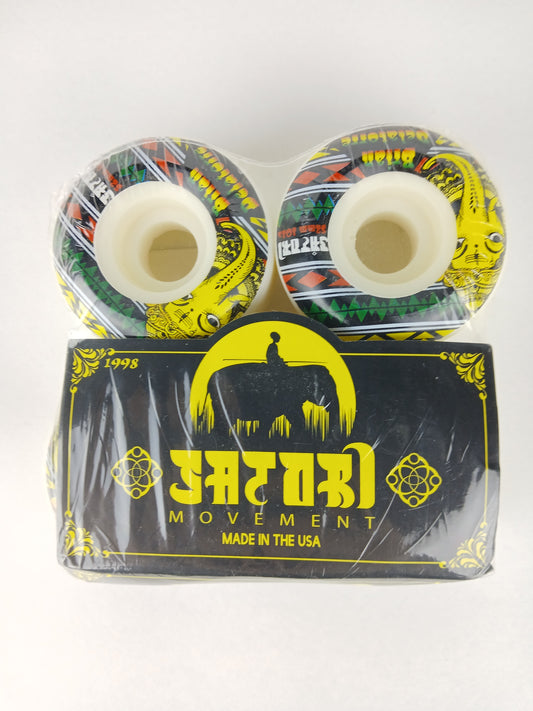 Satori Movement Brian Delatorre Ganesha Elephant Black Red Yellow Rasta Size 52MM 101A Durometer Wheels