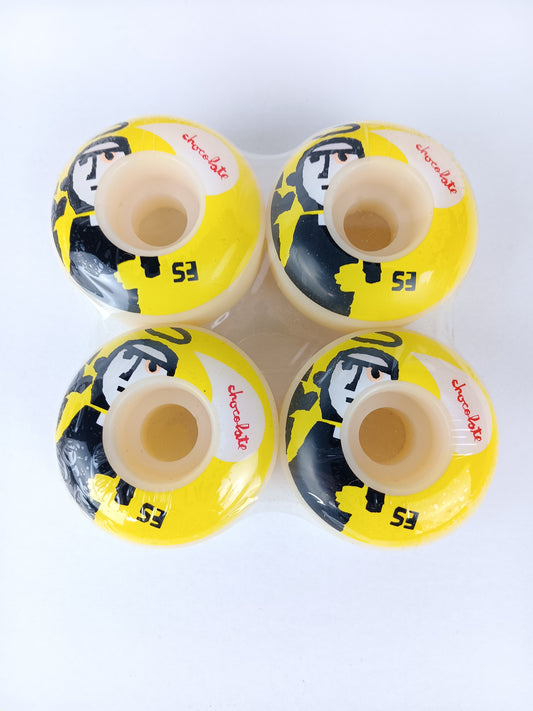 Chocolate Richard Mulder The Cleric Yellow White Red Size 53MM Vintage NOS Wheels