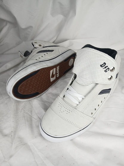 Globe David Gonzales AC DC The Heathen Hi White Suede Black US Mens Size 9 Shoes