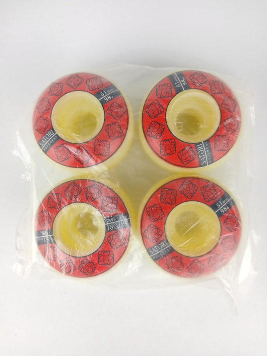 Satori Movement Classic Mandalas Red Black Size 51MM 98A Duro Vintage NOS Wheels