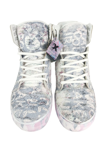 Supra Chad Muska Skytop Decade Layers White Pink Multi US Mens Size 9.0" Vintage Shoes