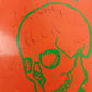 Toy Machine Elissa Steamer Autographed Debut Pro Model Circle Of Life Signature Orange Blue Color Size 8.1" Vintage NOS Deck 1998