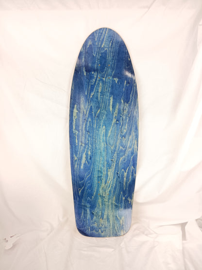 Bulldog Skates BDS Quadplane Q12 Wes Humpston Natural Woodgrain Blue Red Size 12.0" Vintage NOS Longboard Deck