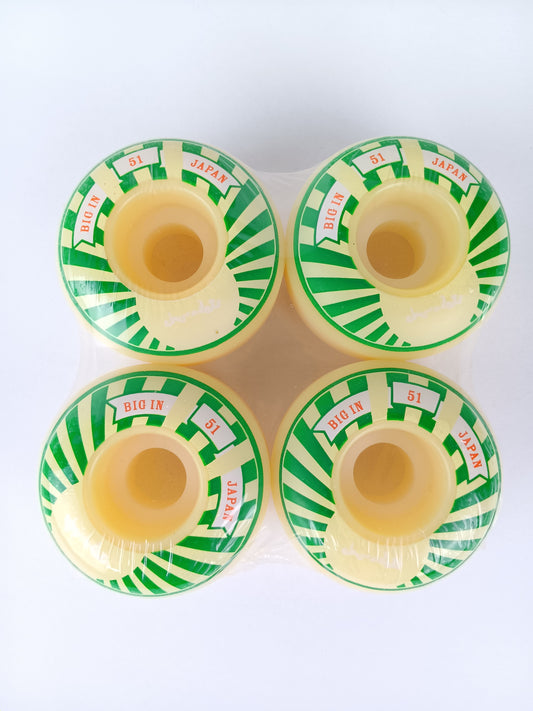 Chocolate Big In Japan White Orange Green Size 51MM Vintage NOS Wheels